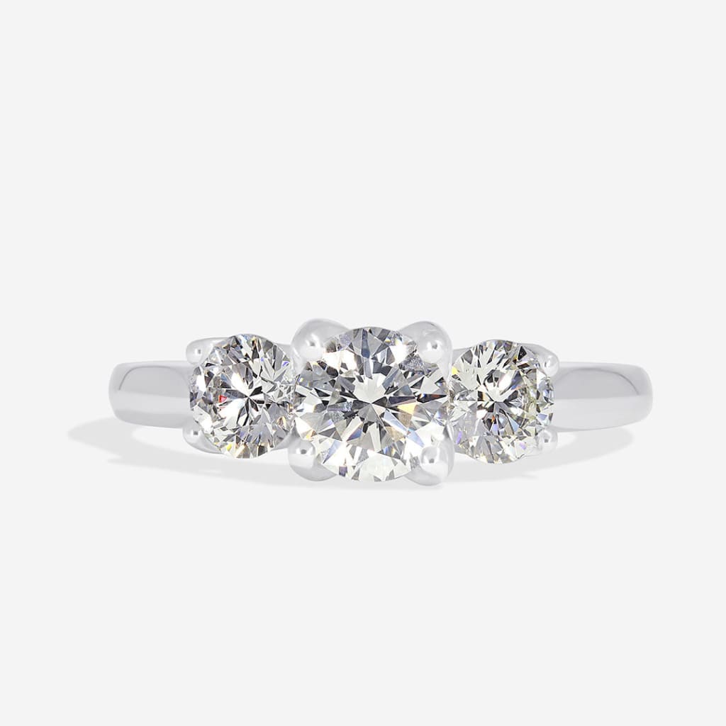 Lexi Platinum Trilogy Engagement Ring 1.25ct