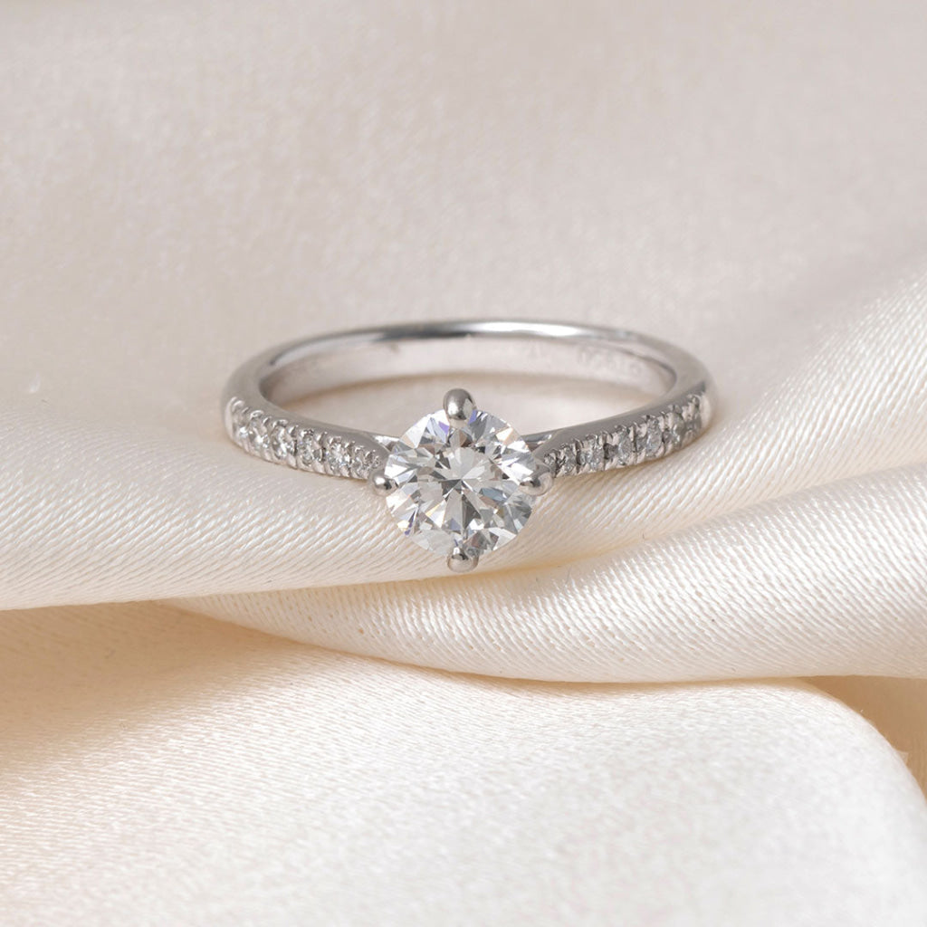 LIBBY 1.04ct | Round Solitaire Diamond Engagement Ring