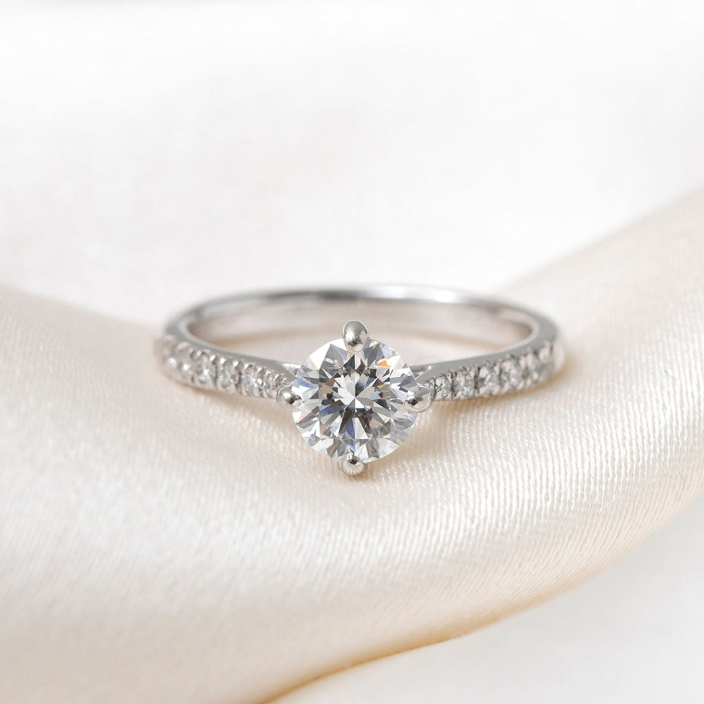 LIBBY 1.04ct | Round Solitaire Diamond Engagement Ring