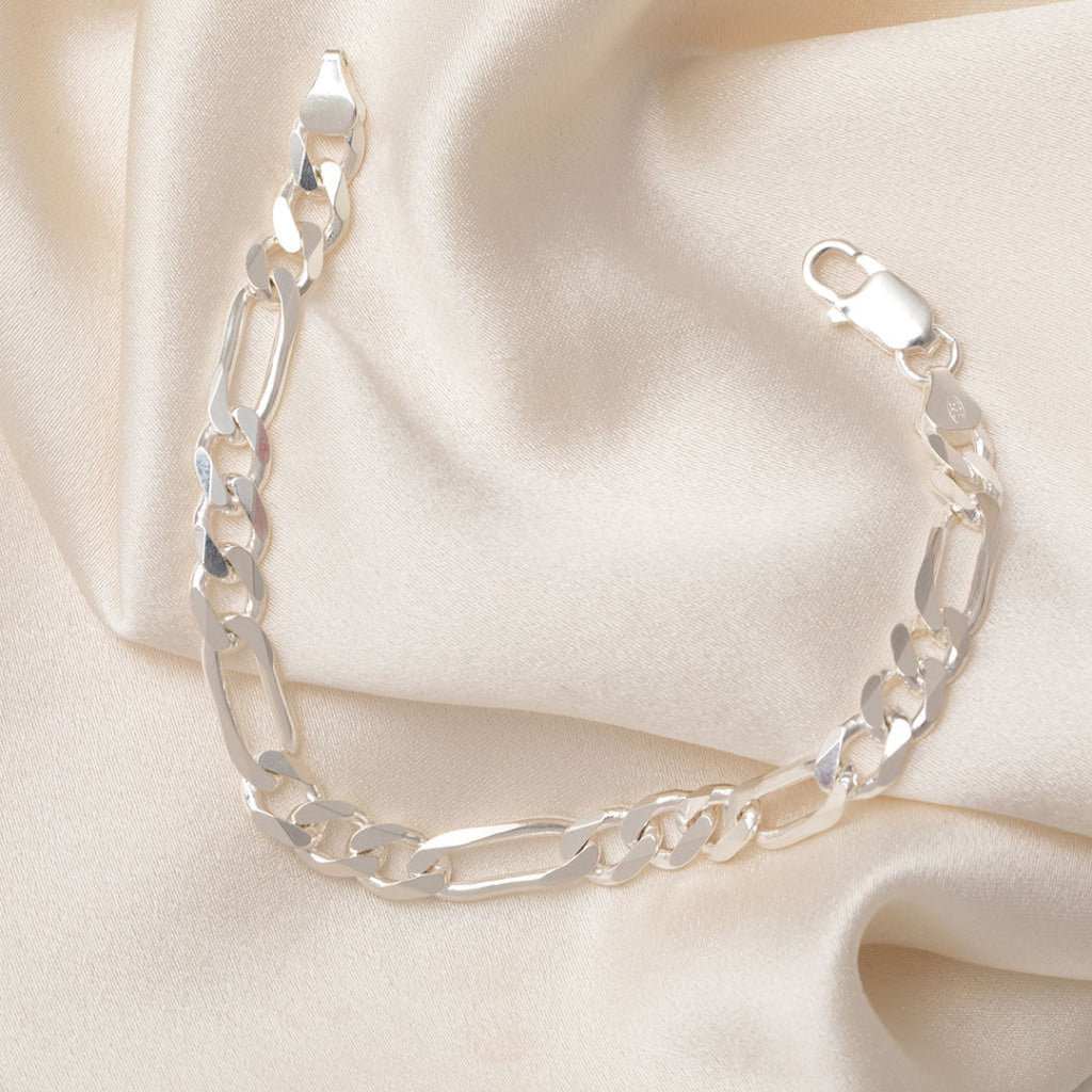 Lochlan | 8’’ Sterling Silver Figaro Bracelet - Bracelet