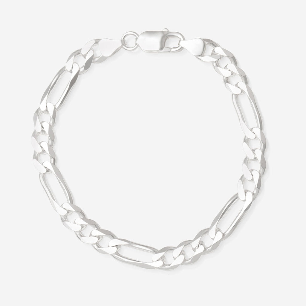 Lochlan | 8’’ Sterling Silver Figaro Bracelet - Bracelet