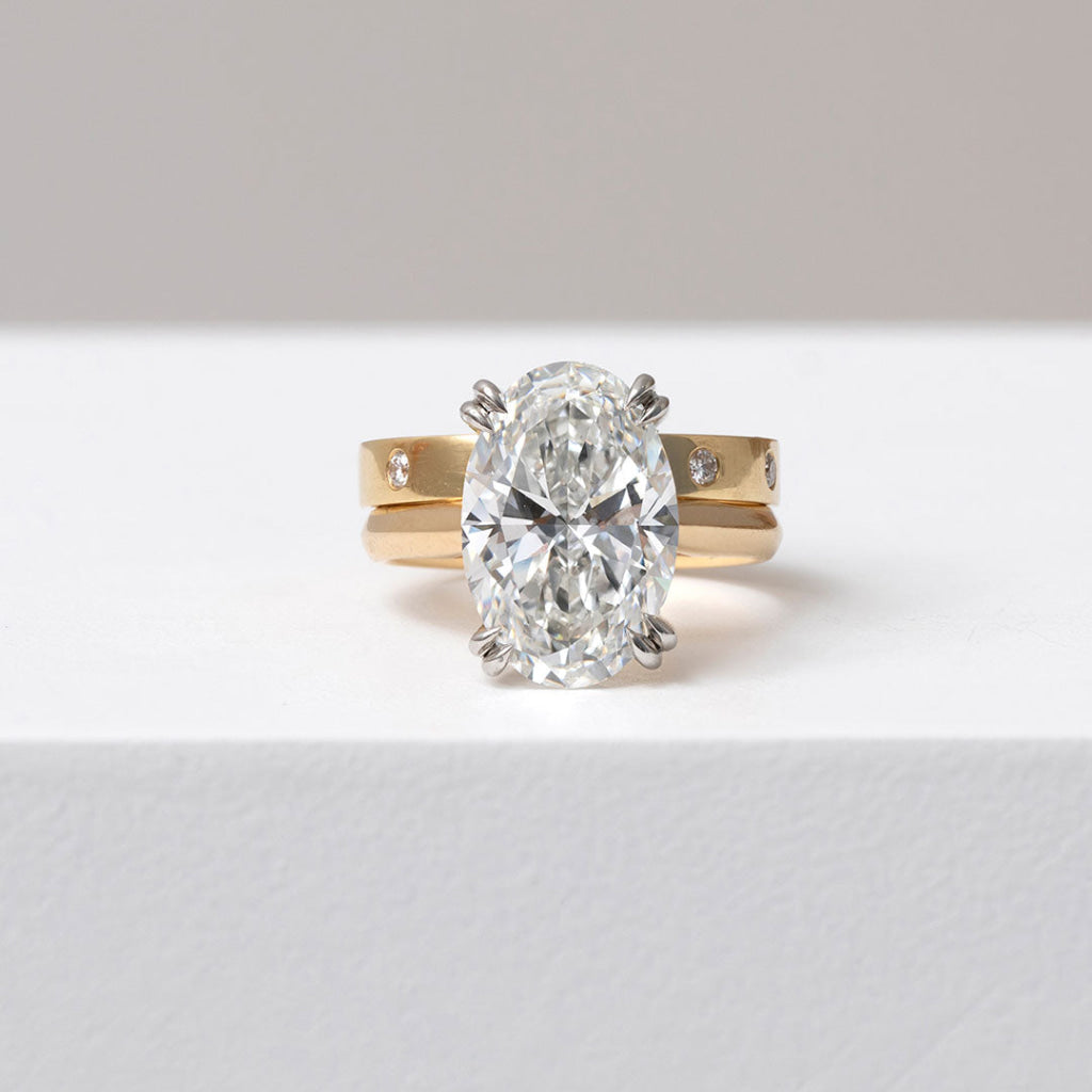 LOUISE 3mm | Natural Diamond Wedding Ring in 18ct Gold