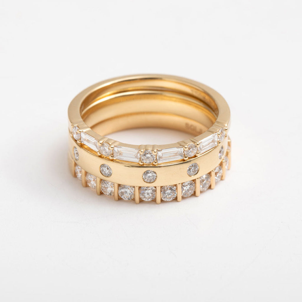 LOUISE | Diamond Wedding Ring 3mm - Rings