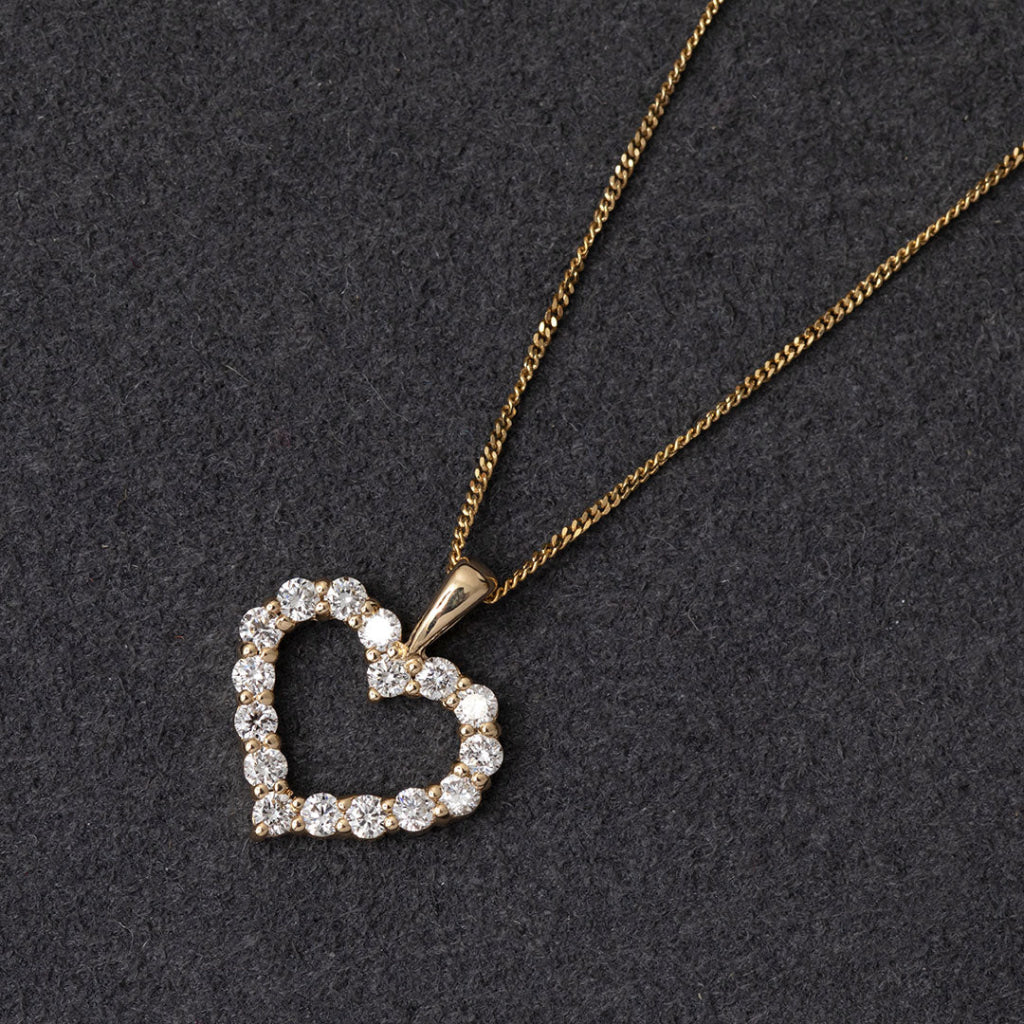 LOVE YOU | Lab Grown Diamond Necklace in 9ct Gold - Necklace