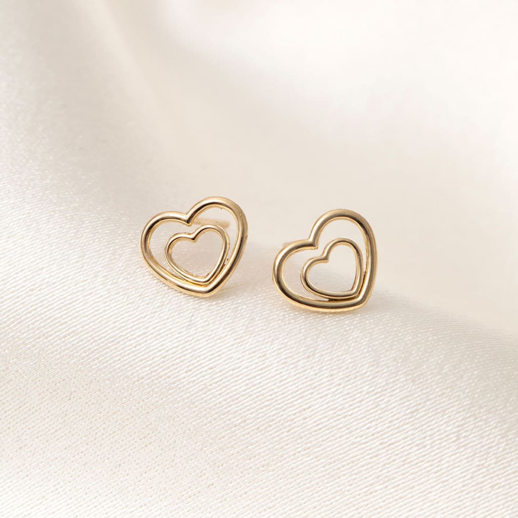 Love You Stud Earrings | 9ct Gold - Earrings