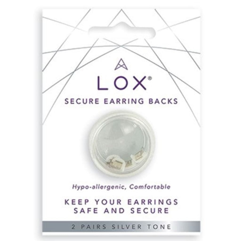 Lox Earring Backs | Silver Tone