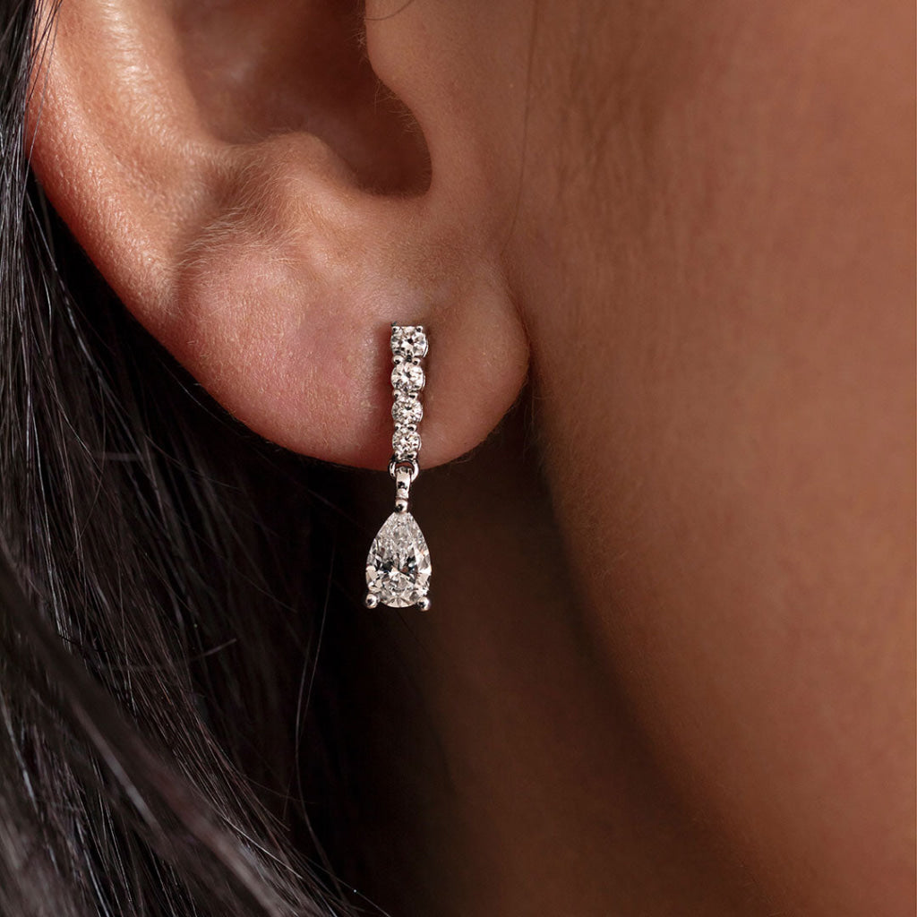 LULLABY - 1.25ct | Lab Grown Diamond Drop Earrings in 9ct