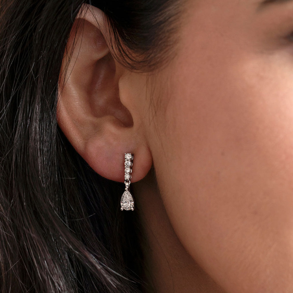 LULLABY - 1.25ct | Lab Grown Diamond Drop Earrings in 9ct