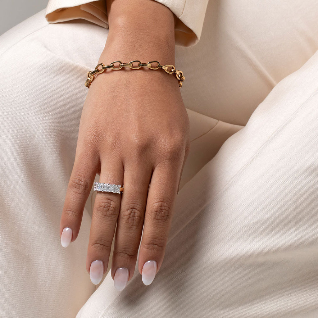 LUMI | Lab Grown Diamond Wedding Ring in 18ct Gold - Rings