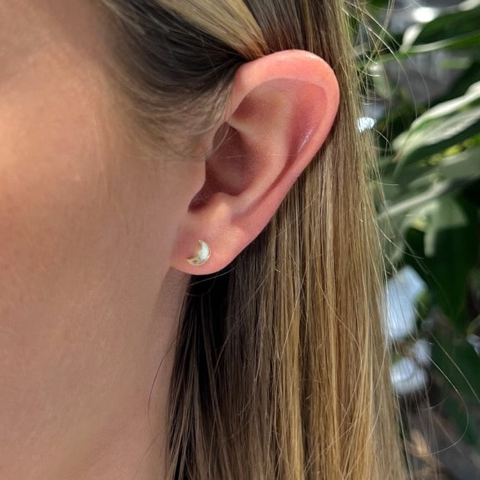 Luminous Moon Earrings | 9ct Gold - Earrings