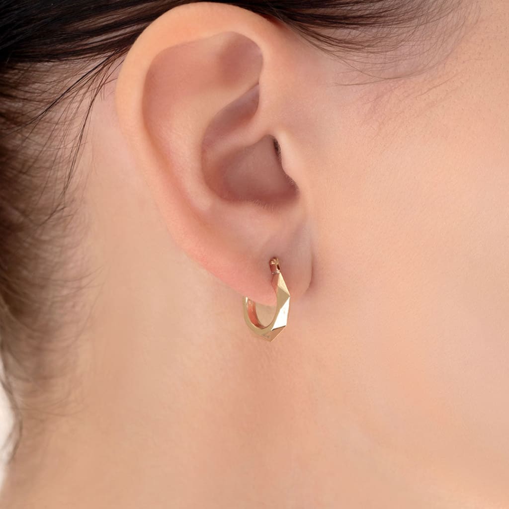 Lunula Hoops Kids Earrings | 9ct Gold - Earrings