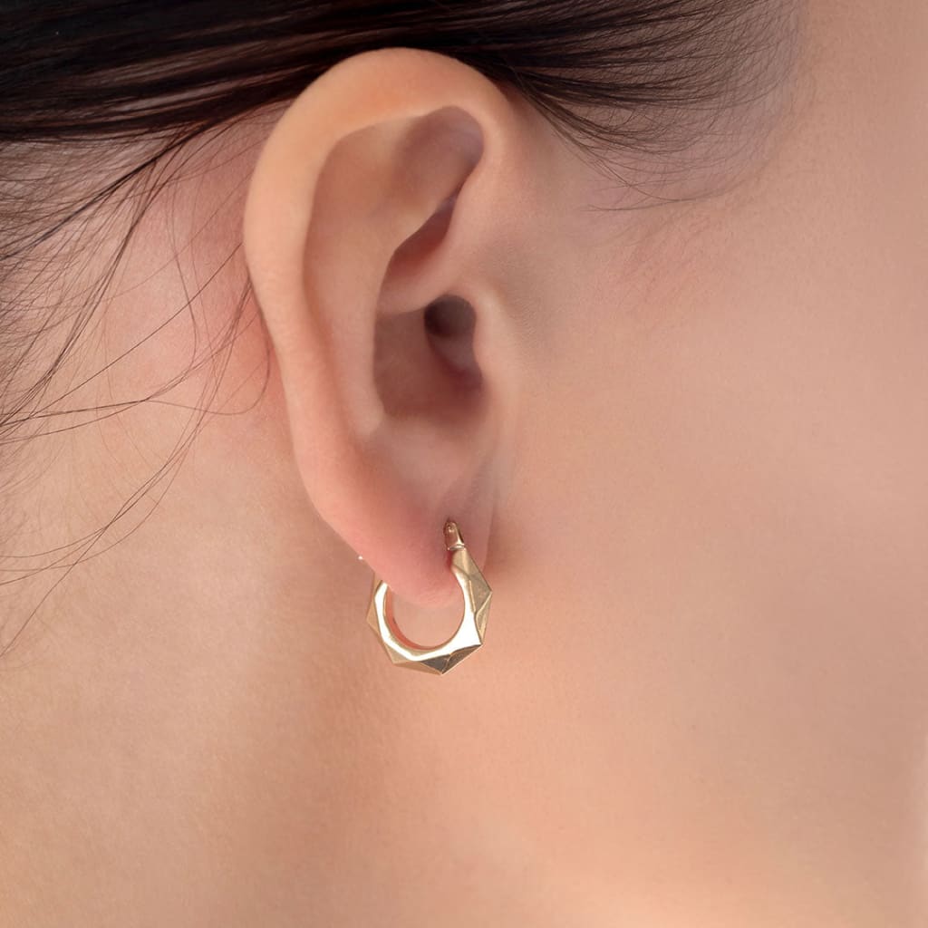 Lunula Hoops Kids Earrings | 9ct Gold - Earrings