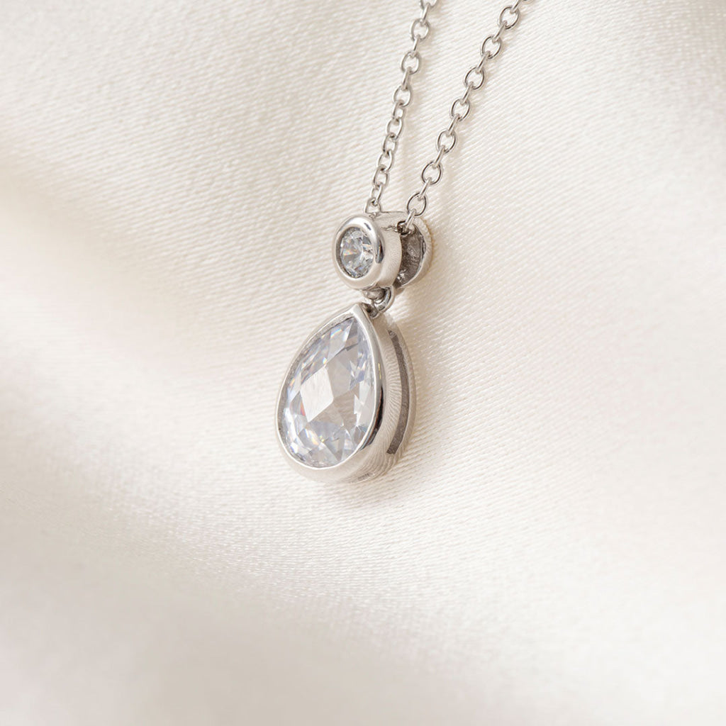 Lustre Necklace | 9ct White Gold - Necklace