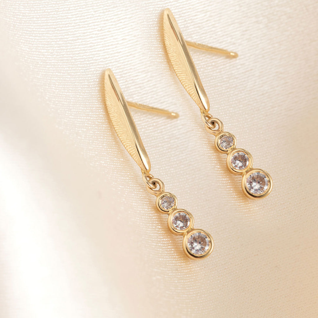 Luxe Drop Earrings | 9ct Gold - Earrings