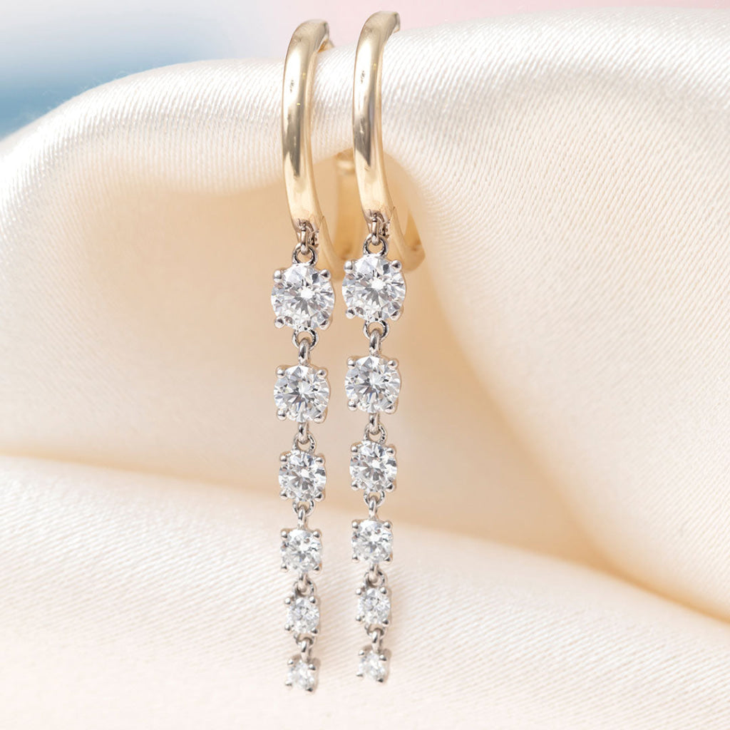 Lyric | Lab Grown Diamond Drop Earrings in 9ct Gold