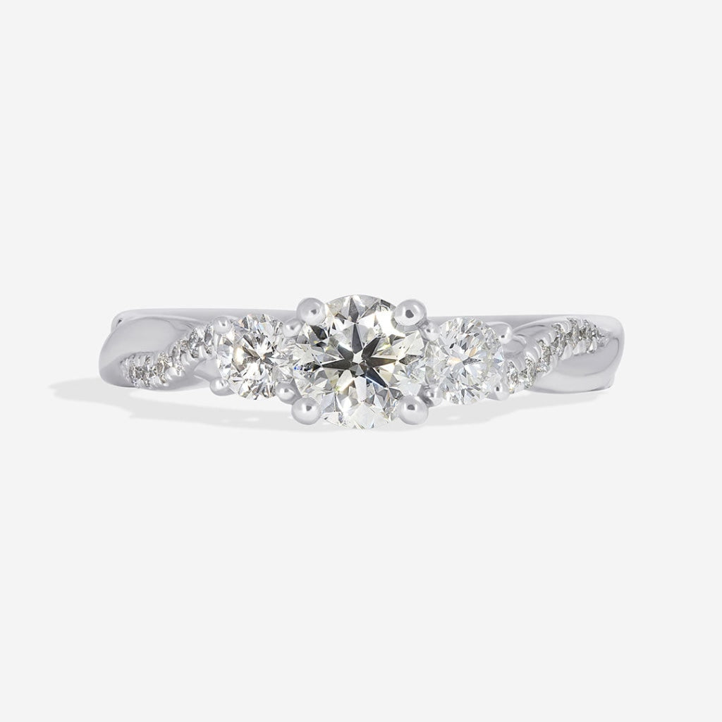 Maddox Platinum Round Engagement Ring