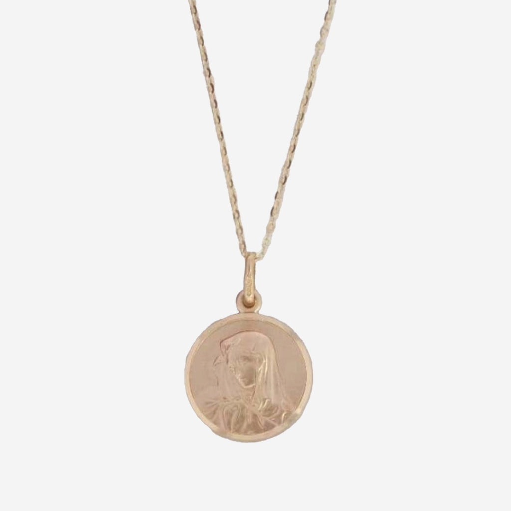 Madonna Medal | 9ct Gold - Necklace