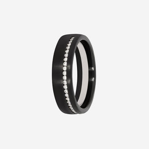 MAGNUS | Men's Wedding Ring in Zirconium & Platinum