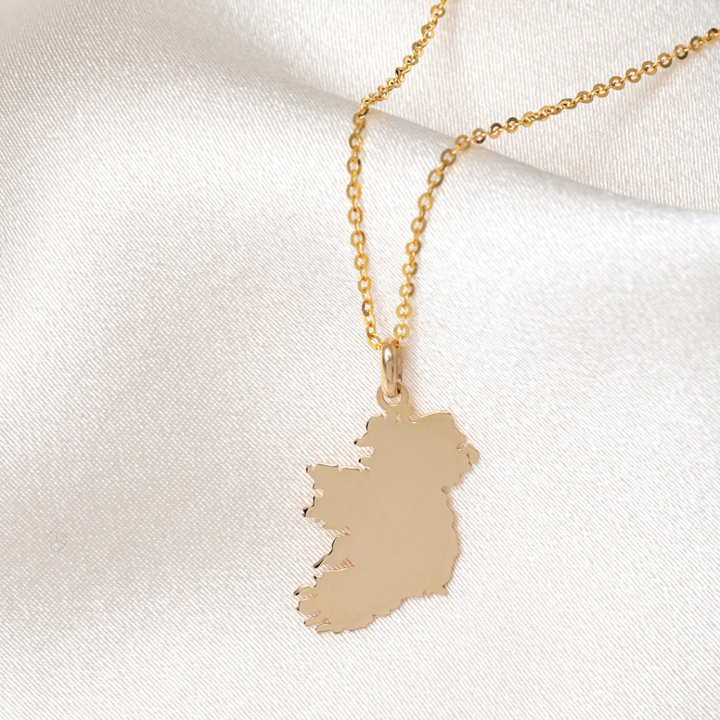 Map of Ireland Necklace | 9ct Gold