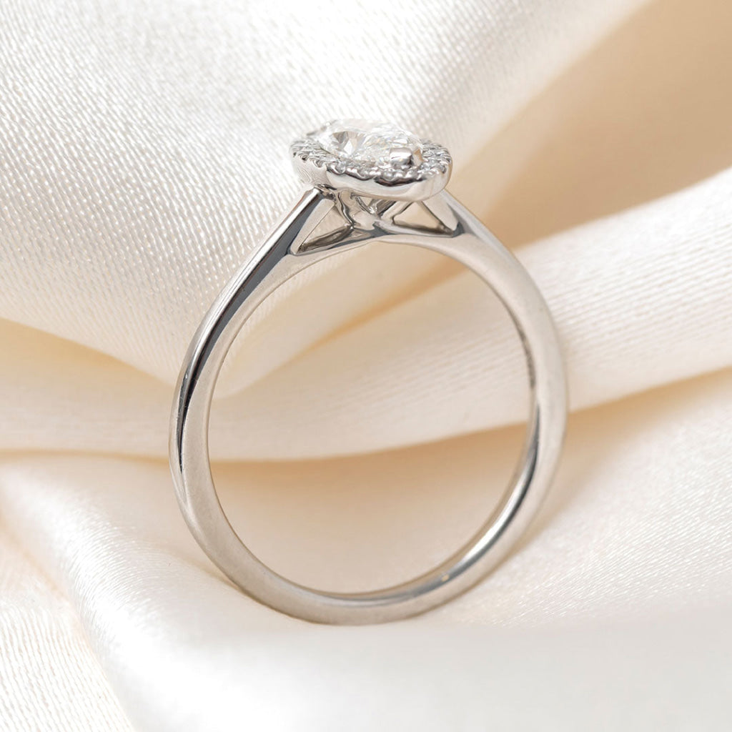 MARIA 0.70ct | Marquise Halo Diamond Engagement Ring