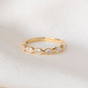 MARLA | Natural Diamond Wedding Ring in 18ct Gold