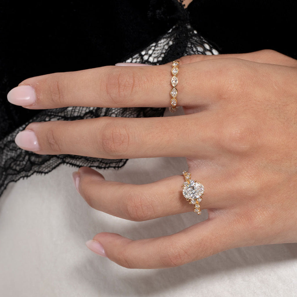 MARLA | Natural Diamond Wedding Ring in 18ct Gold - Rings