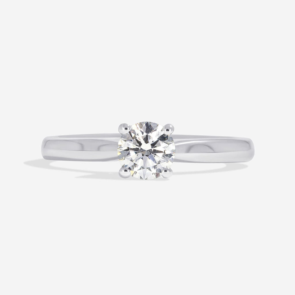 Mars - 4 claw round solitaire diamond engagement ring