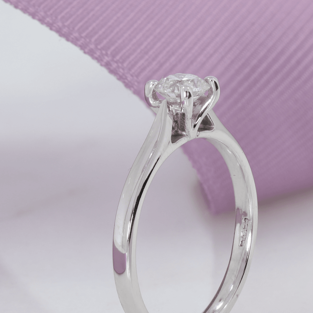 Mars Diamond Engagement Ring Side view