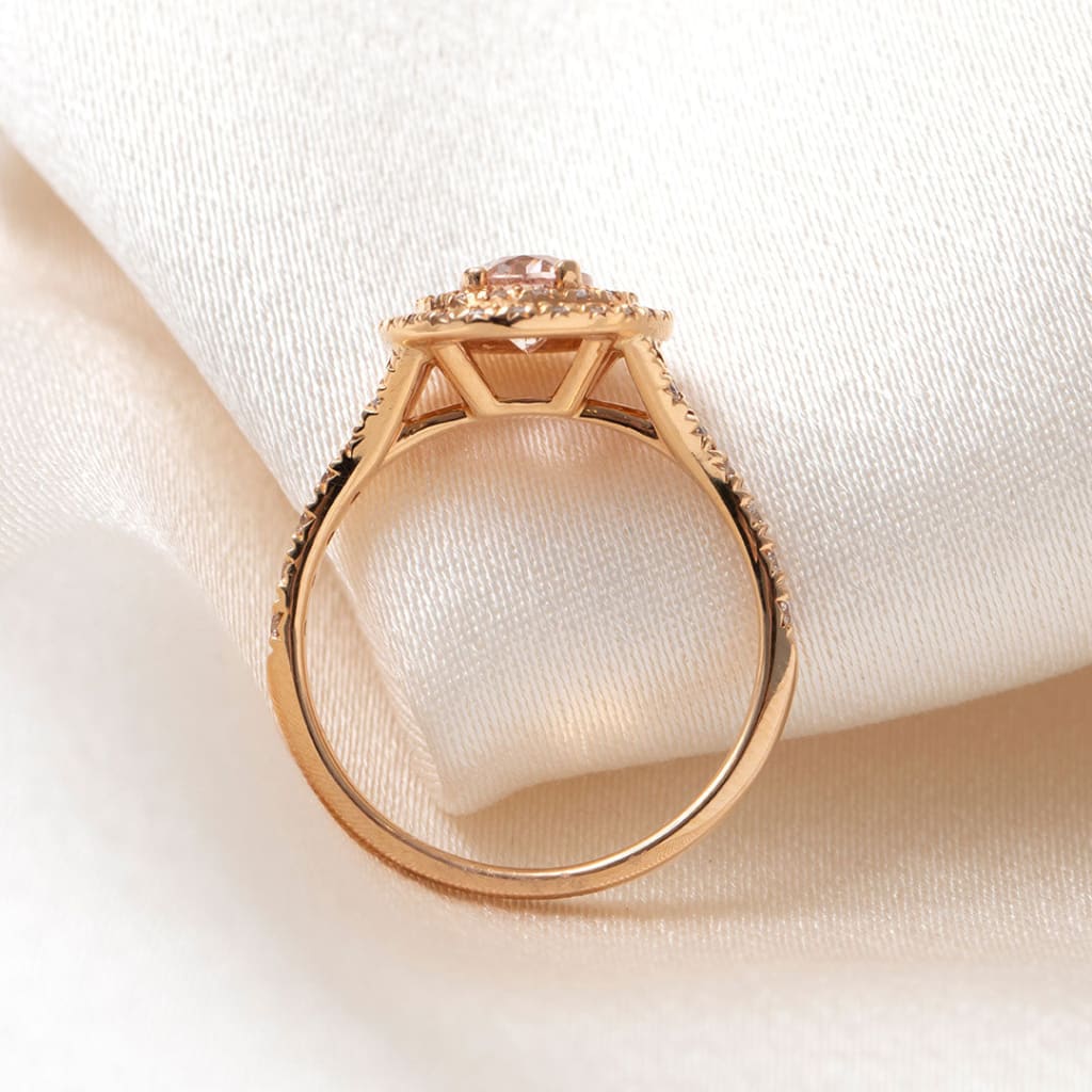 MAXINE | Morganite Diamond Ring - Rings