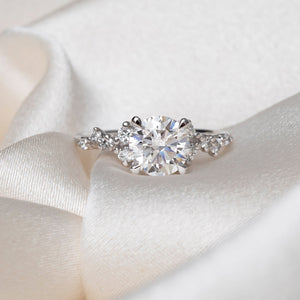 MAYA 1.90ct | Round Solitaire Lab Grown Diamond Engagement Ring in Platinum