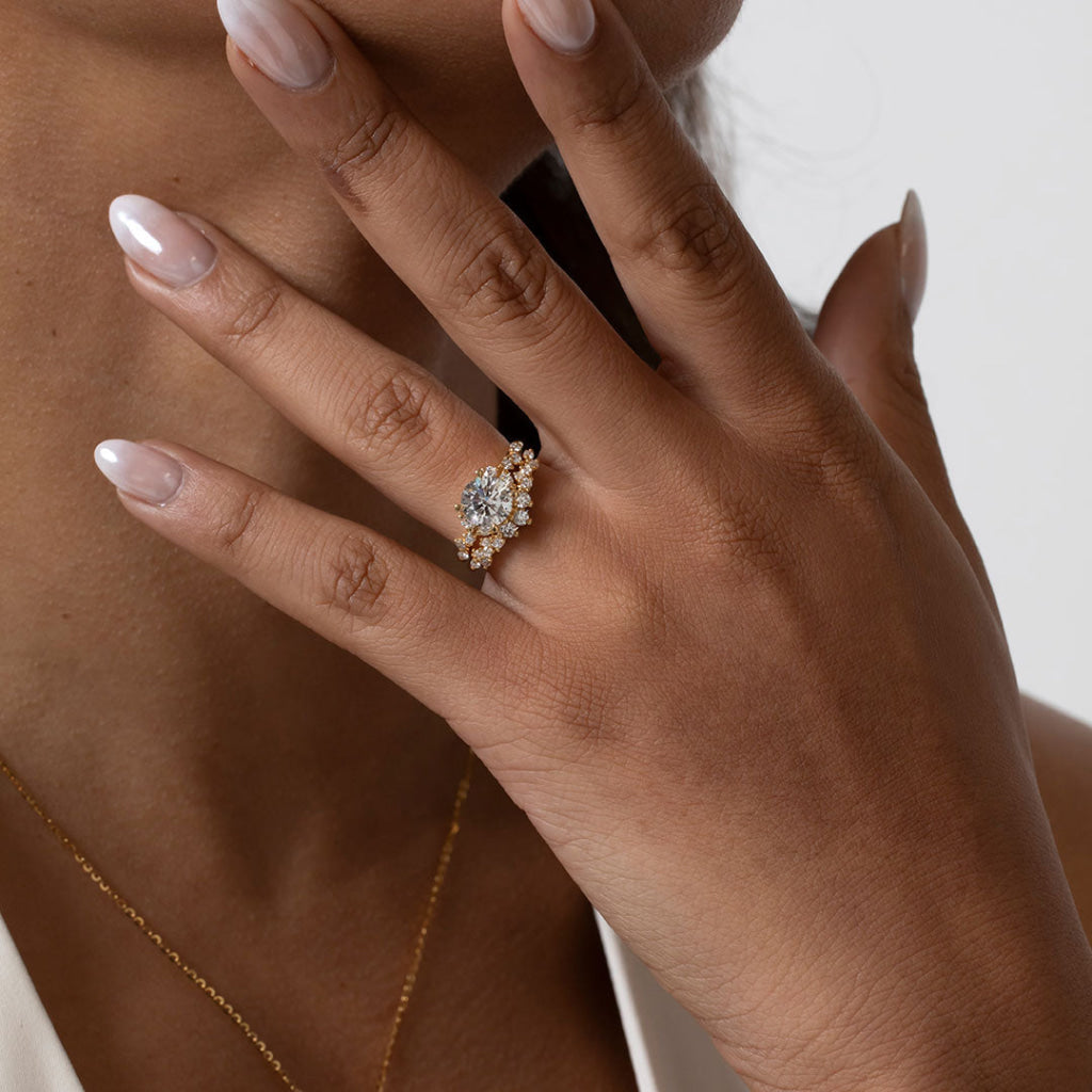 MAYA | Round Lab Grown Diamond Engagement Ring in 18ct Gold