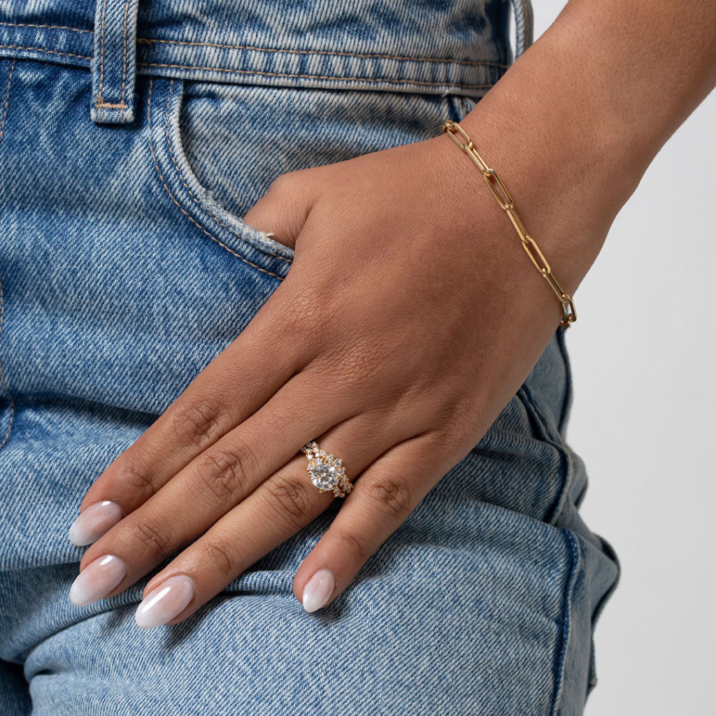 MAYA | Round Lab Grown Diamond Engagement Ring in 18ct Gold
