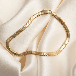Medusa Snake Chain Bracelet | 9ct Gold