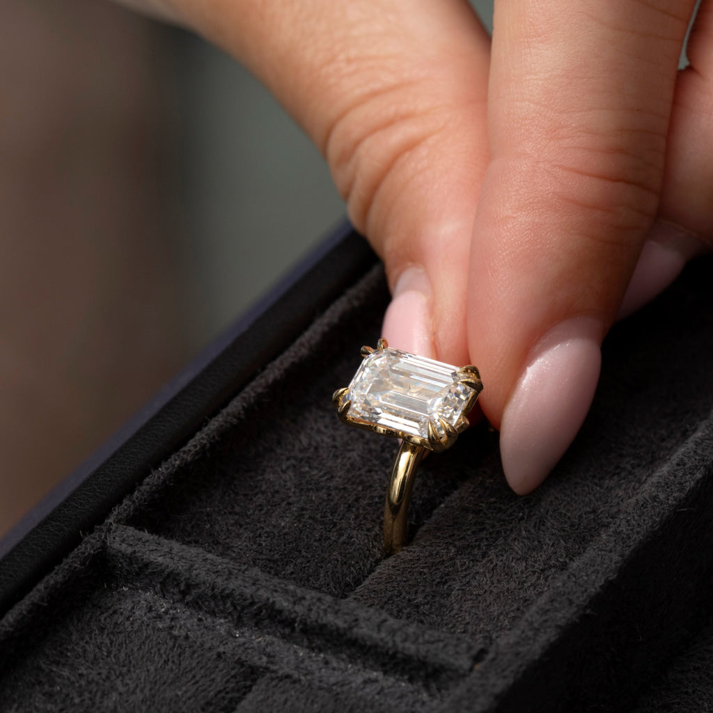 MELROSE 4ct | Emerald Cut Lab Grown Diamond Engagement Ring