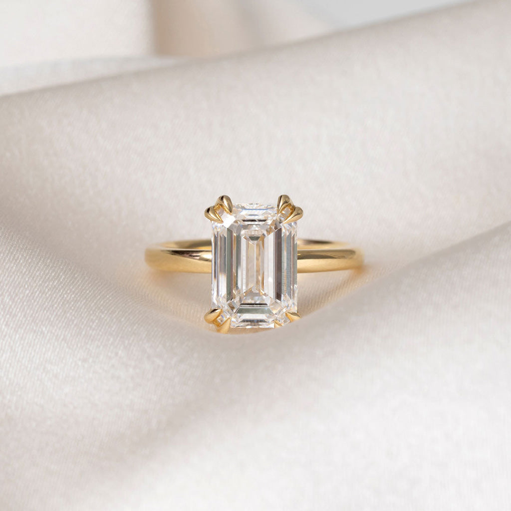 MELROSE 4ct | Emerald Cut Lab Grown Diamond Engagement Ring