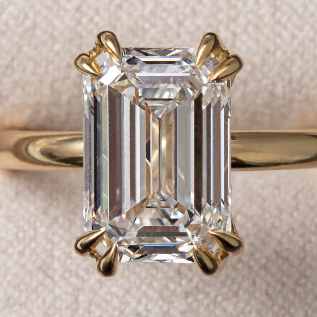 MELROSE 4ct | Emerald Cut Lab Grown Diamond Engagement Ring