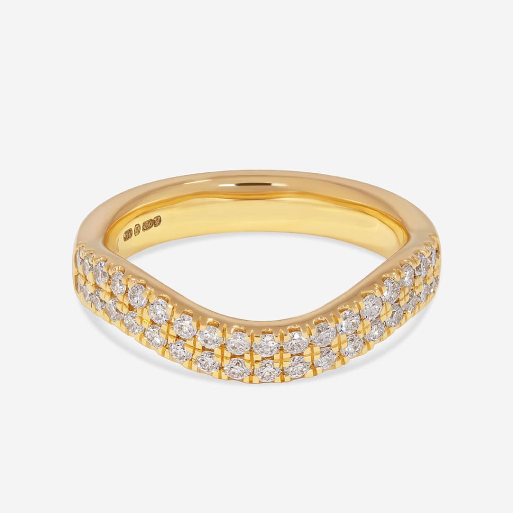 MELVIN - 18ct Gold | Diamond Wedding Ring - Rings