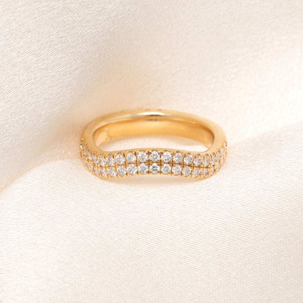 MELVIN - 18ct Gold | Diamond Wedding Ring - Rings