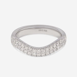 MELVIN | Diamond Wedding Ring in Platinum