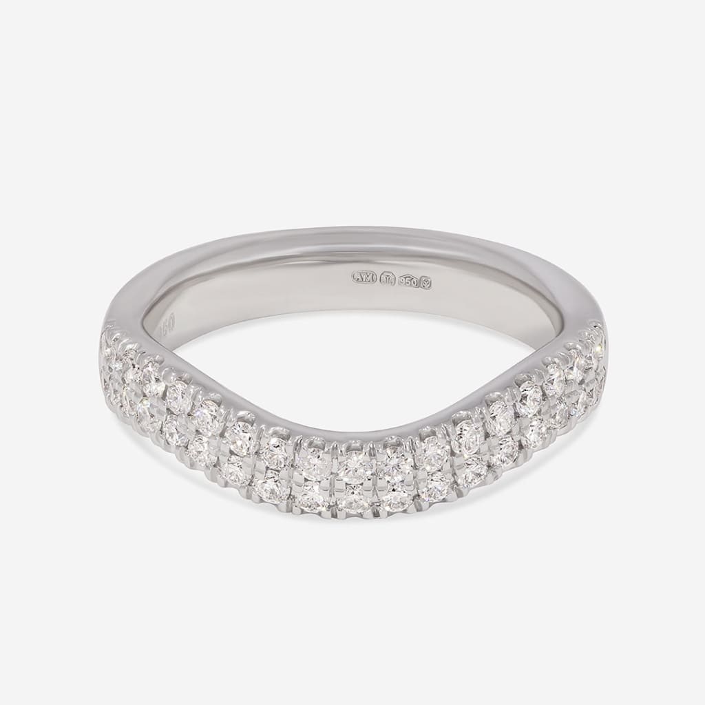MELVIN - Platinum | Diamond Wedding Ring - Rings