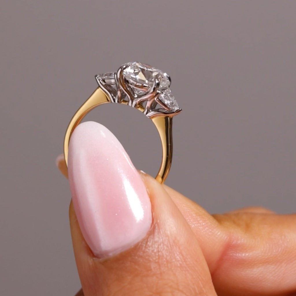 MERIDIAN 3.80ct | Round 3-Stone Lab Grown Diamond Set