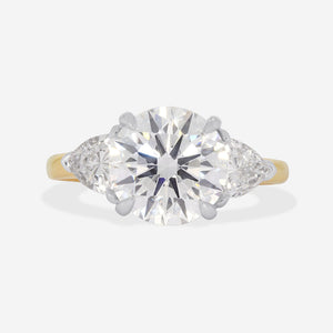 MERIDIAN 3.80ct | Round 3-Stone Lab Grown Diamond Engagement Ring in 18ct Gold