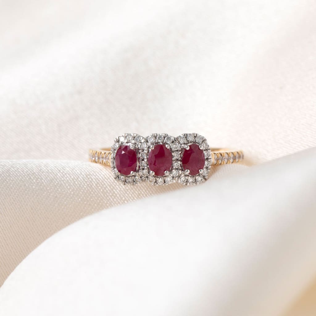 MERLOT | Ruby Diamond Ring - Rings