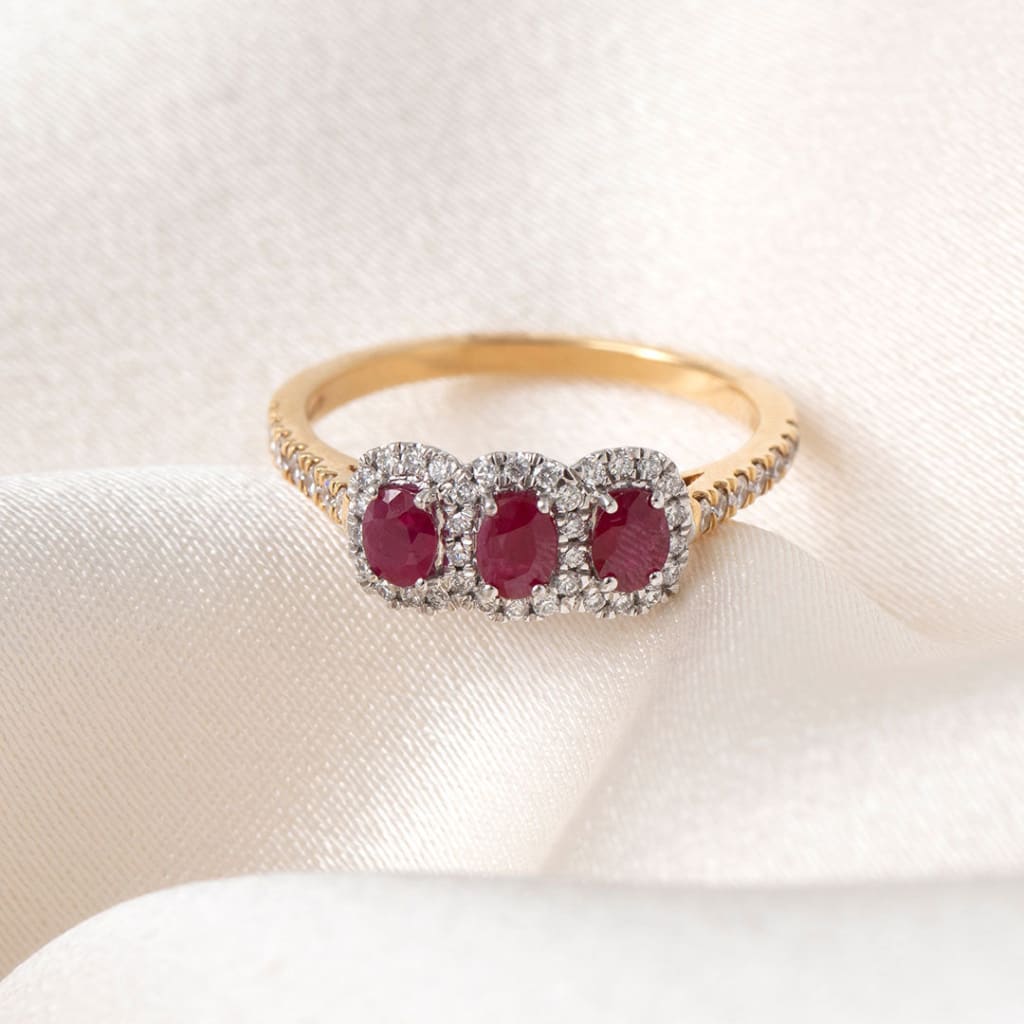 MERLOT | Ruby Diamond Ring - Rings