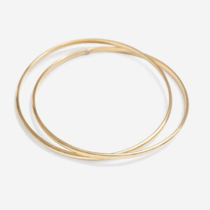 Merton Double Bangle | Solid 9ct Gold