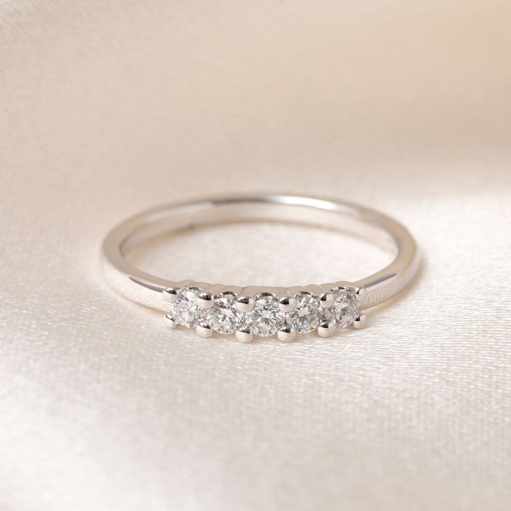 MIDDLETON | Diamond Eternity Ring in 18ct White Gold M Rings