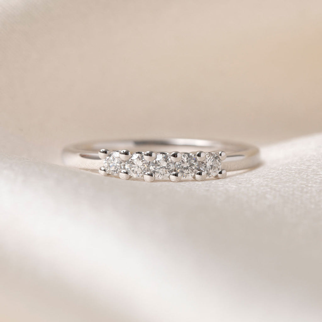 MIDDLETON | Diamond Eternity Ring in 18ct White Gold M Rings