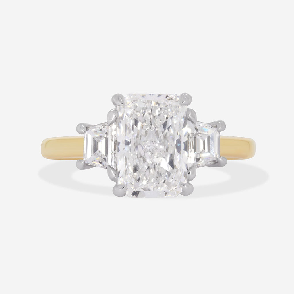 MILAN 2.50ct | Radiant Cut 3-Stone Lab Grown Diamond Set