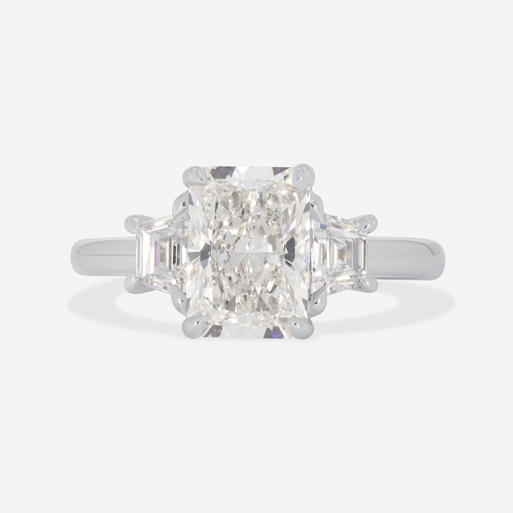 MILAN 2.50ct | Radiant Cut 3-Stone Lab Grown Diamond Set