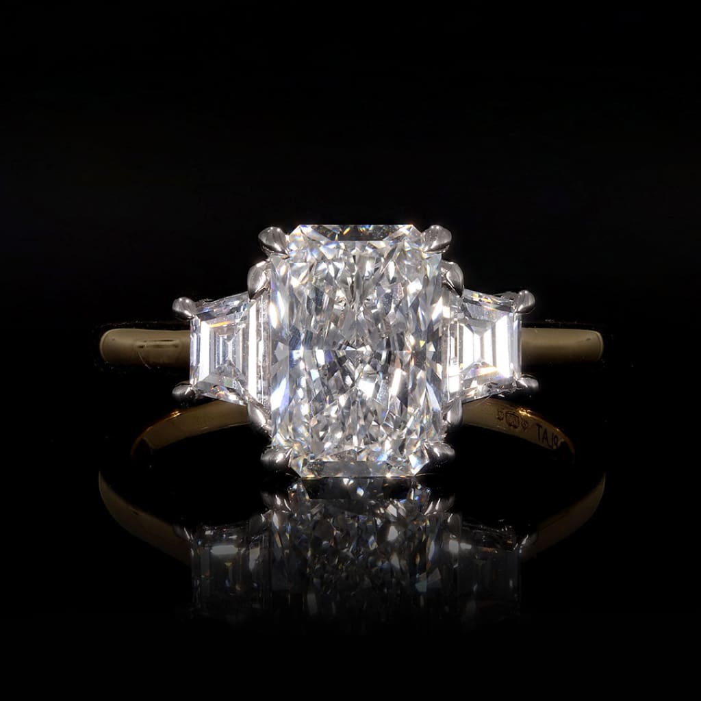 MILAN 2.50ct | Radiant Cut 3-Stone Lab Grown Diamond Set